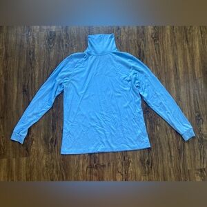L.L. Bean Sky Blue Turtleneck Top Women’s Large Tall